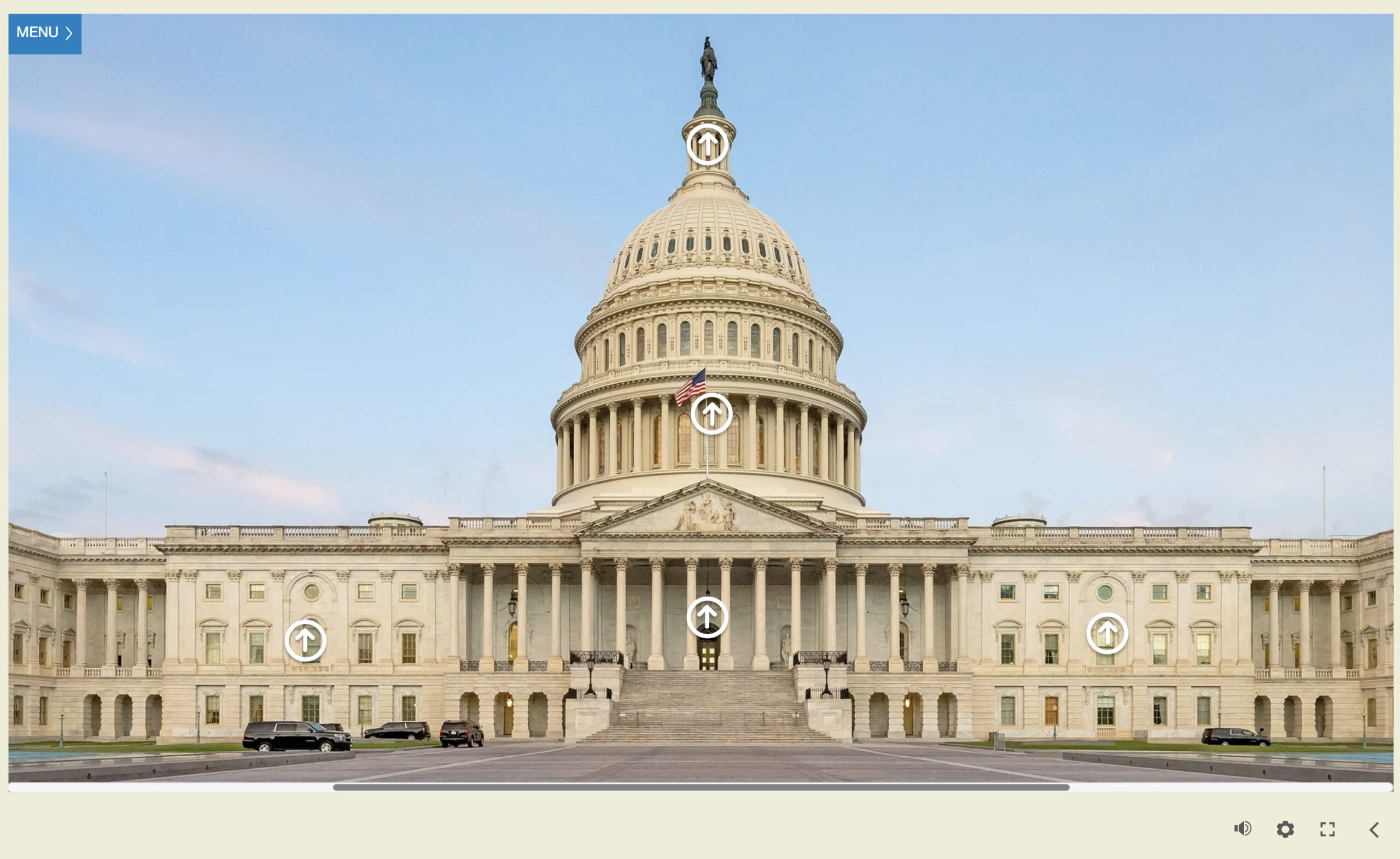 US Capitol Main screen