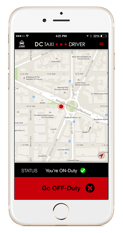 DC Taxi Driver App