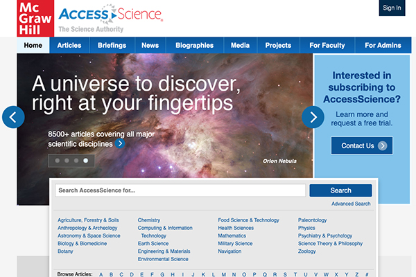 McGraw Hill Education AccessScience